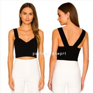 A.L.C. Sweetheart Cropped Top